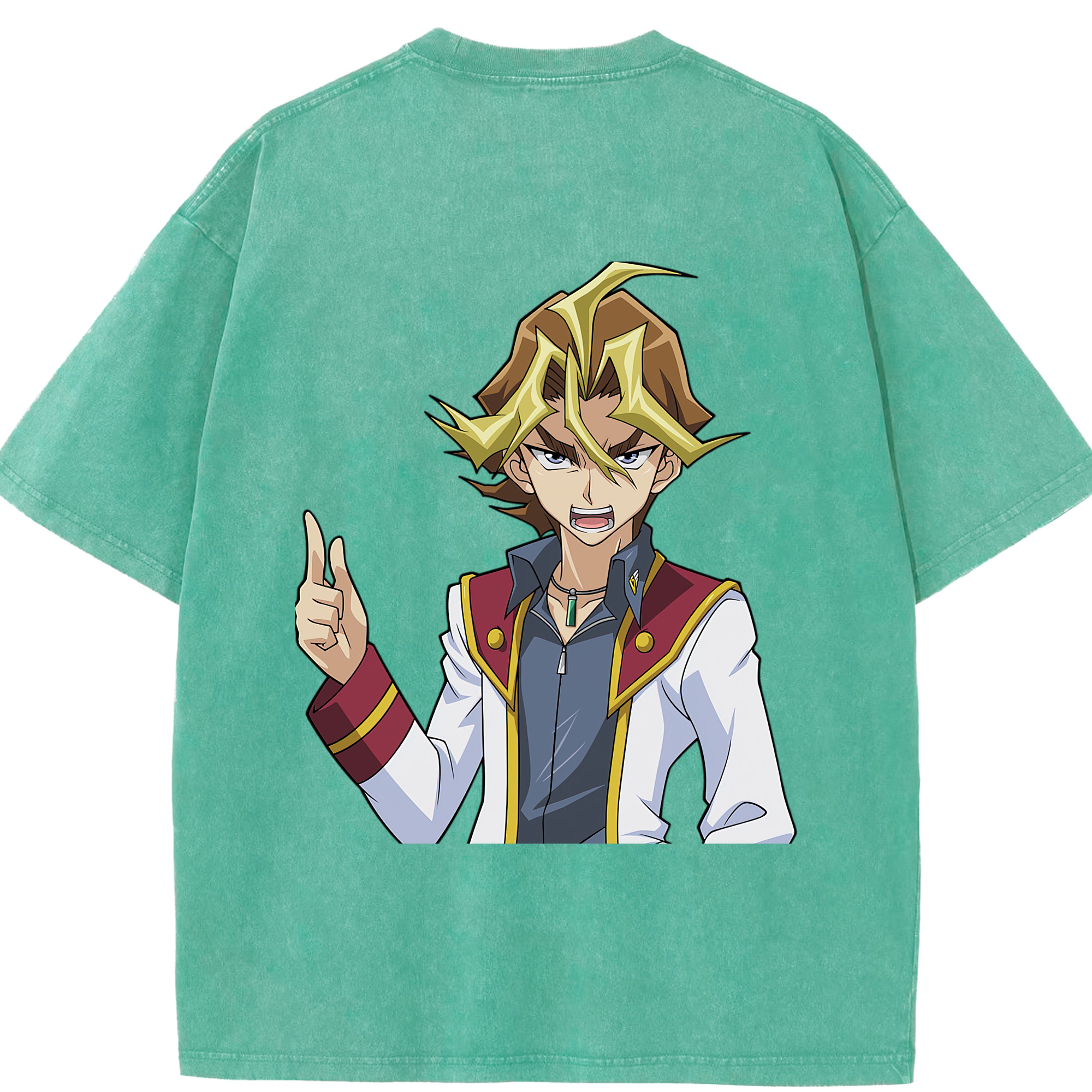 （画像用） 遊☆戯☆王 Yu-Gi-Oh! 綿100% ヴィンテージ風 半袖Tシャツ（背面プリント）